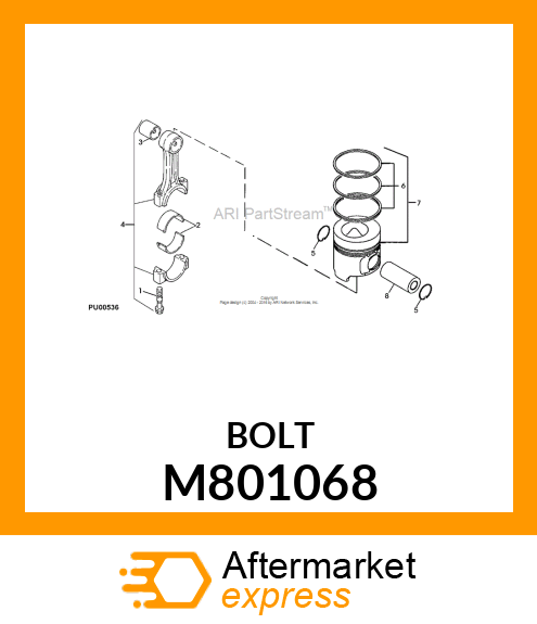 BOLT, ROD M801068