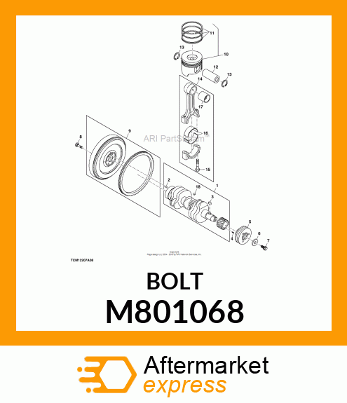 BOLT, ROD M801068