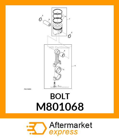 BOLT, ROD M801068