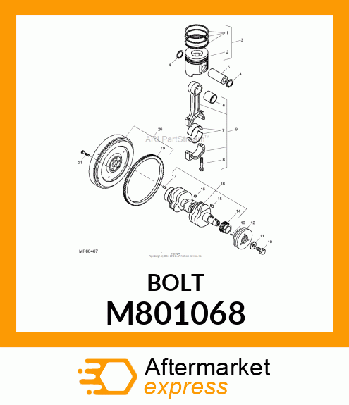 BOLT, ROD M801068