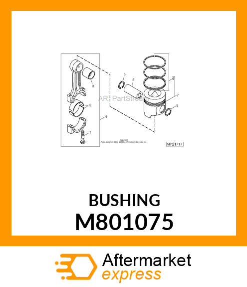 BEARING, PISTON PIN M801075