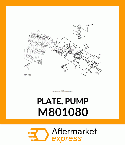 PLATE, PUMP M801080