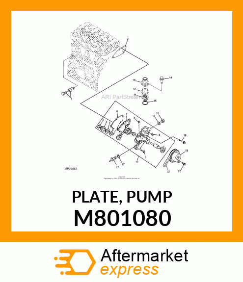 PLATE, PUMP M801080