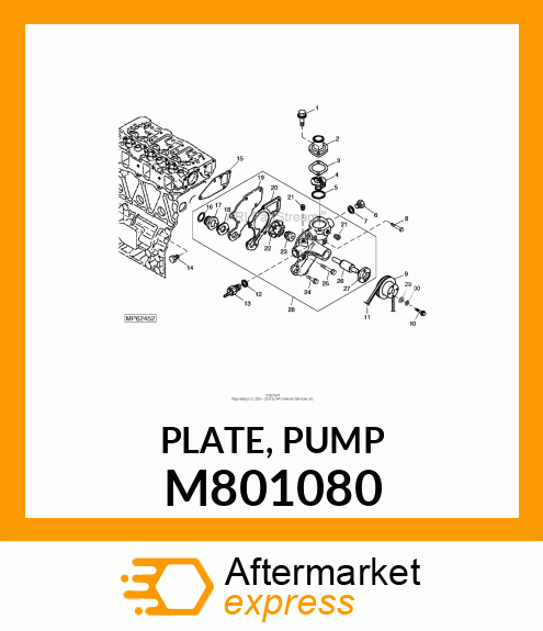 PLATE, PUMP M801080