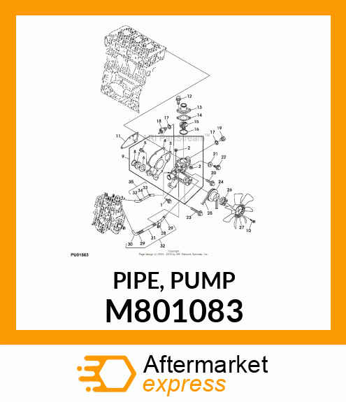 PIPE, PUMP M801083