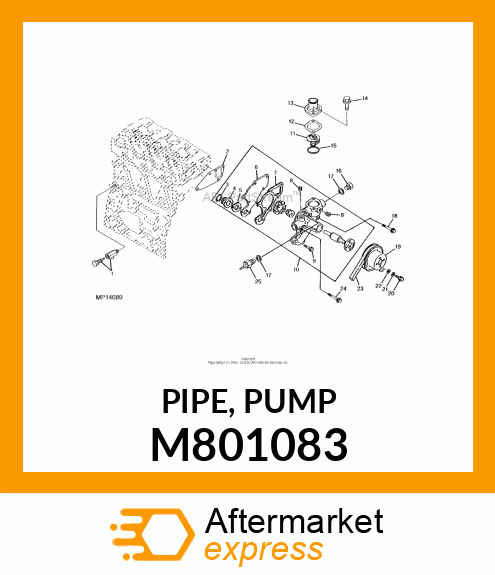 PIPE, PUMP M801083