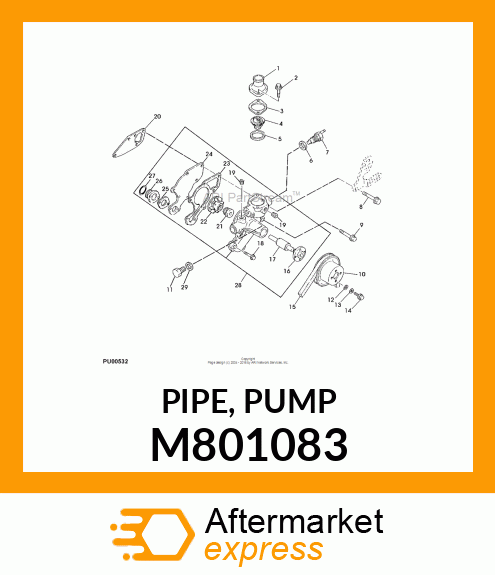 PIPE, PUMP M801083