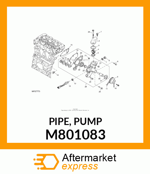 PIPE, PUMP M801083