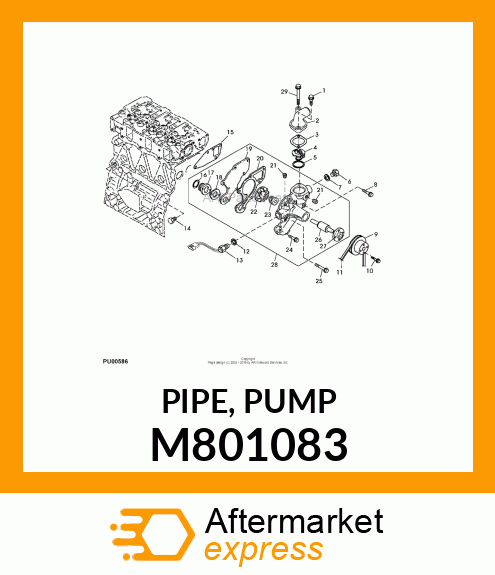 PIPE, PUMP M801083