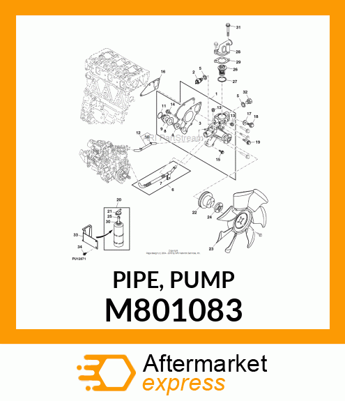 PIPE, PUMP M801083