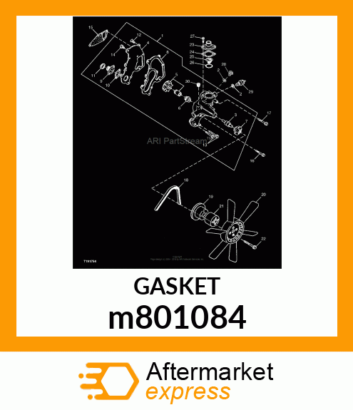 GASKET, WATER PUMP m801084