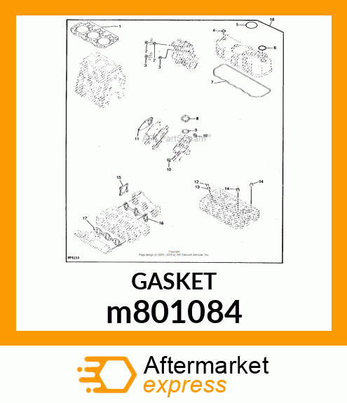 GASKET, WATER PUMP m801084