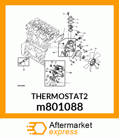 THERMOSTAT, 71 m801088