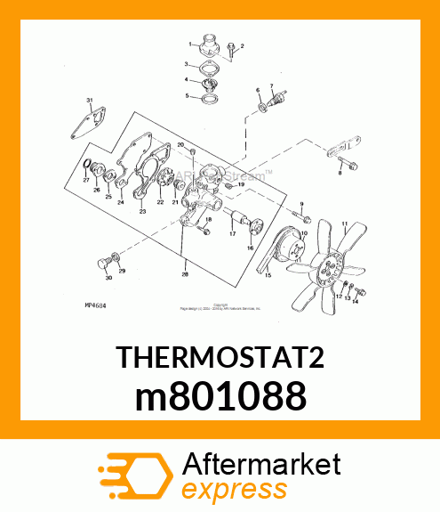 THERMOSTAT, 71 m801088