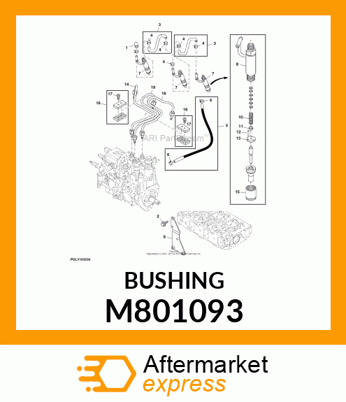 NUT, NOZZLE M801093