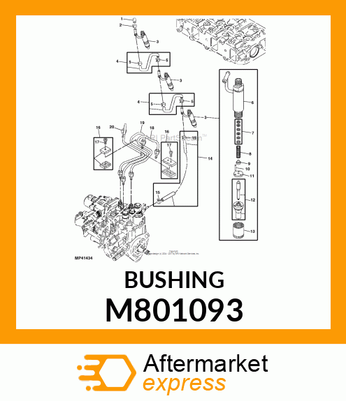 NUT, NOZZLE M801093