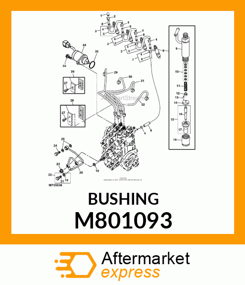 NUT, NOZZLE M801093