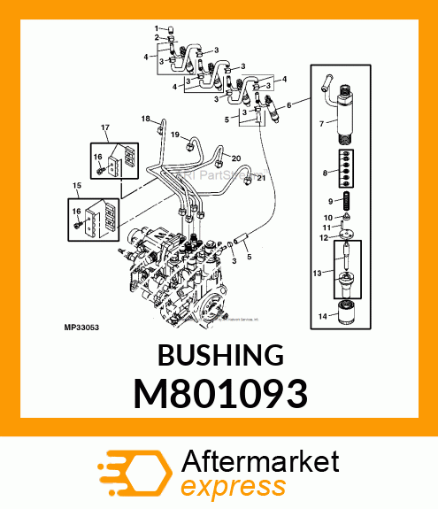 NUT, NOZZLE M801093