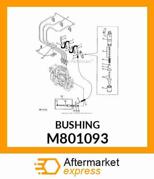 NUT, NOZZLE M801093