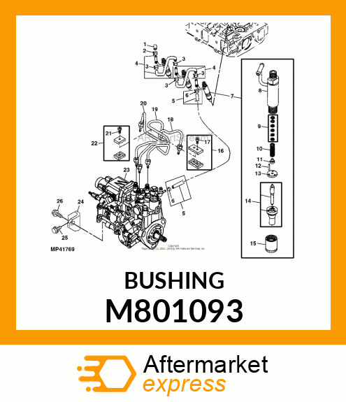 NUT, NOZZLE M801093