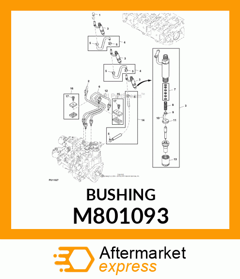 NUT, NOZZLE M801093