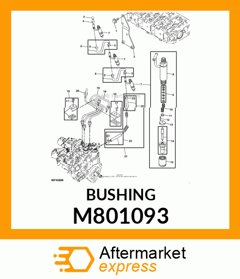 NUT, NOZZLE M801093