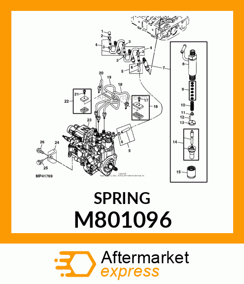 SPRING, NOZZLE M801096