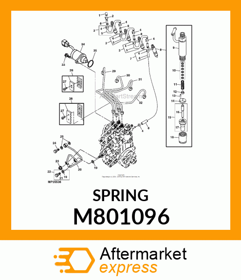 SPRING, NOZZLE M801096