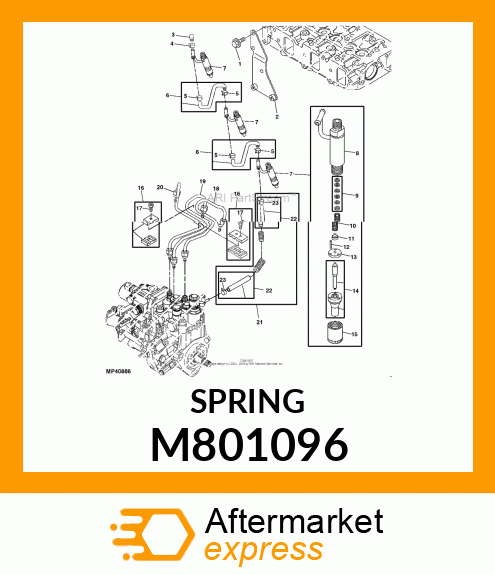 SPRING, NOZZLE M801096