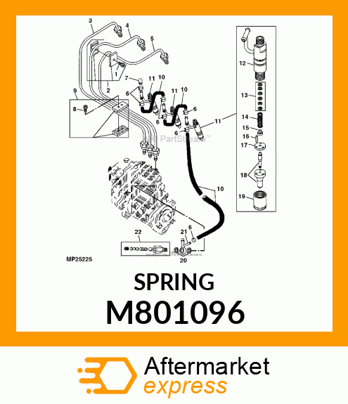 SPRING, NOZZLE M801096