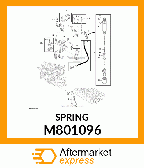 SPRING, NOZZLE M801096