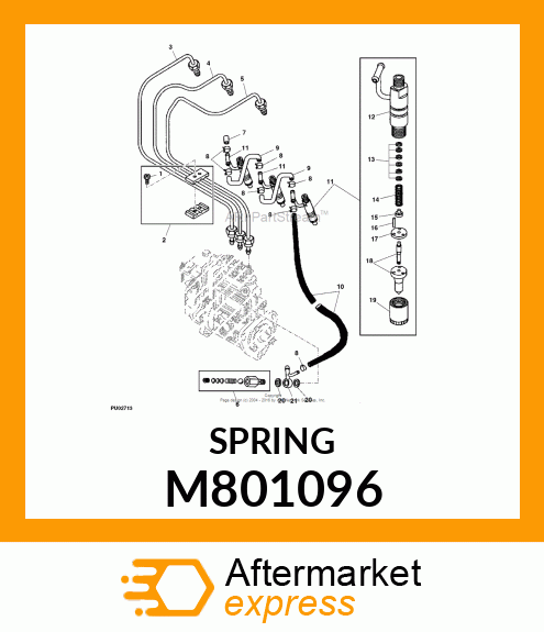 SPRING, NOZZLE M801096