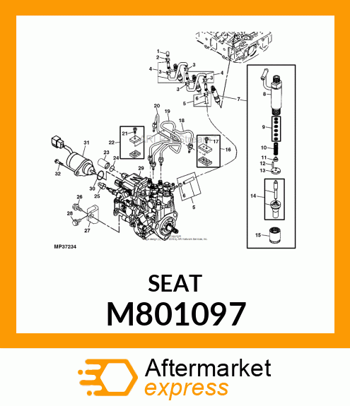 SEAT, VALVE M801097