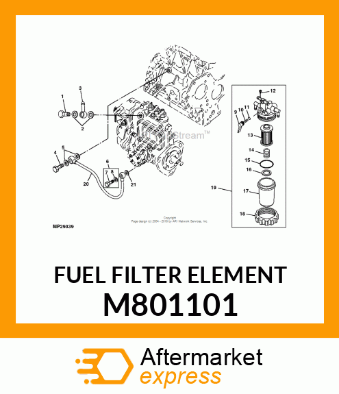 FILTER ELEMENT, ELEMENT M801101