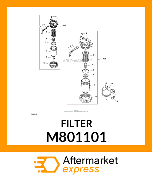 FILTER ELEMENT, ELEMENT M801101