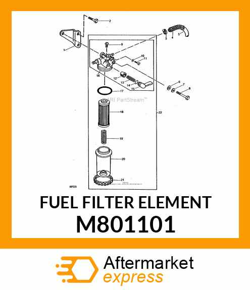 FILTER ELEMENT, ELEMENT M801101