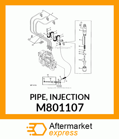 PIPE, INJECTION M801107