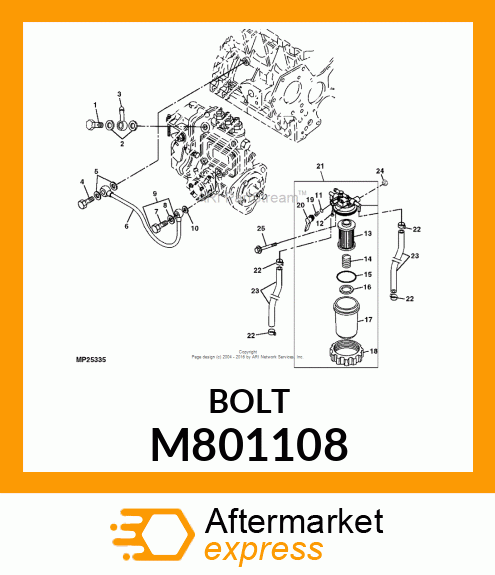 FITTING, PUMP M801108