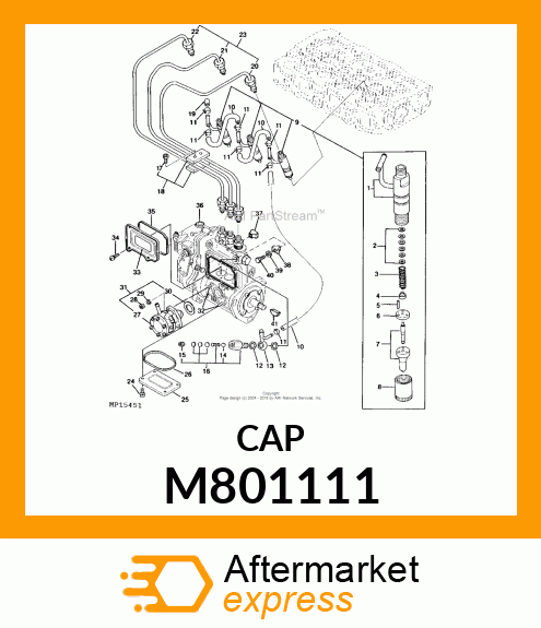 CAP, FUEL RETURN M801111