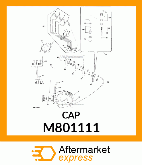 CAP, FUEL RETURN M801111