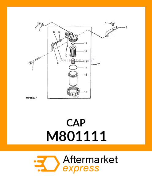 CAP, FUEL RETURN M801111