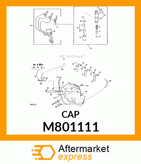 CAP, FUEL RETURN M801111