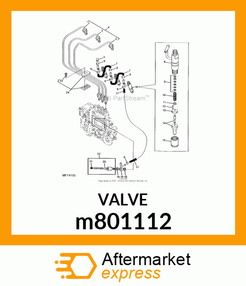 VALVE, CHECK ASSY m801112