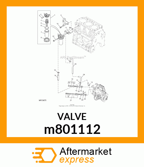 VALVE, CHECK ASSY m801112