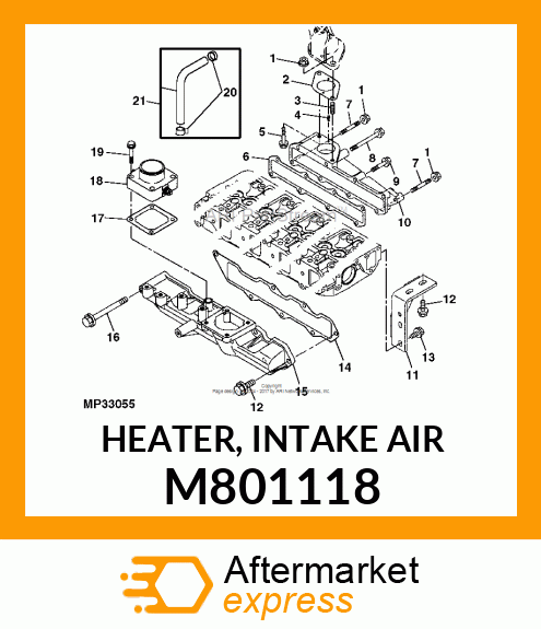 HEATER, INTAKE AIR M801118