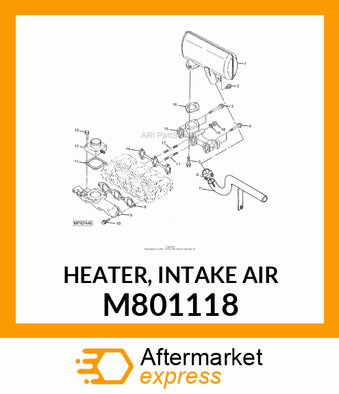 HEATER, INTAKE AIR M801118