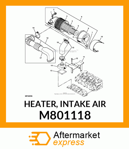 HEATER, INTAKE AIR M801118