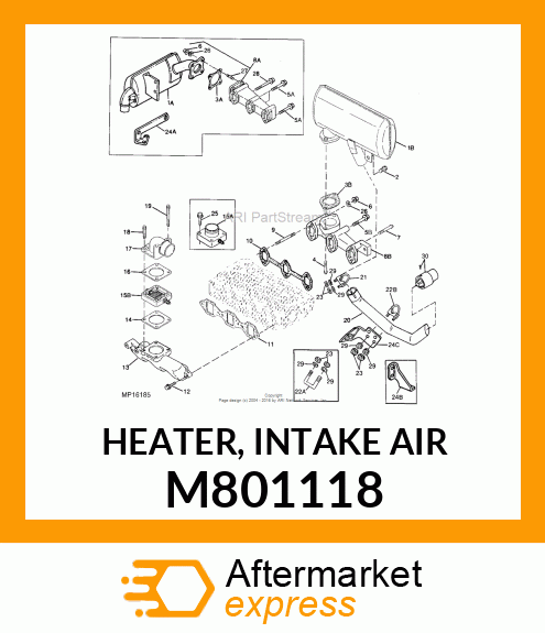 HEATER, INTAKE AIR M801118