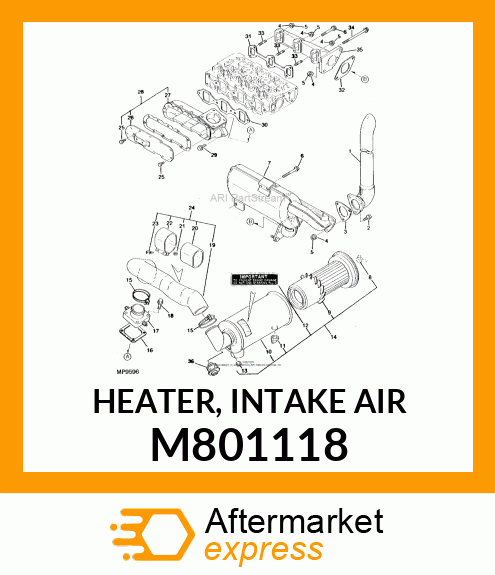 HEATER, INTAKE AIR M801118