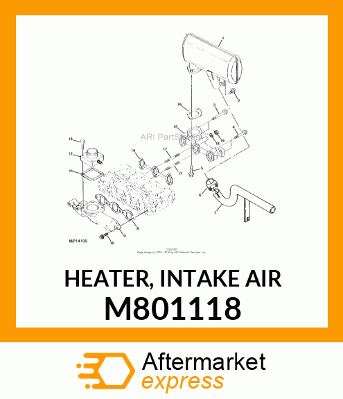 HEATER, INTAKE AIR M801118